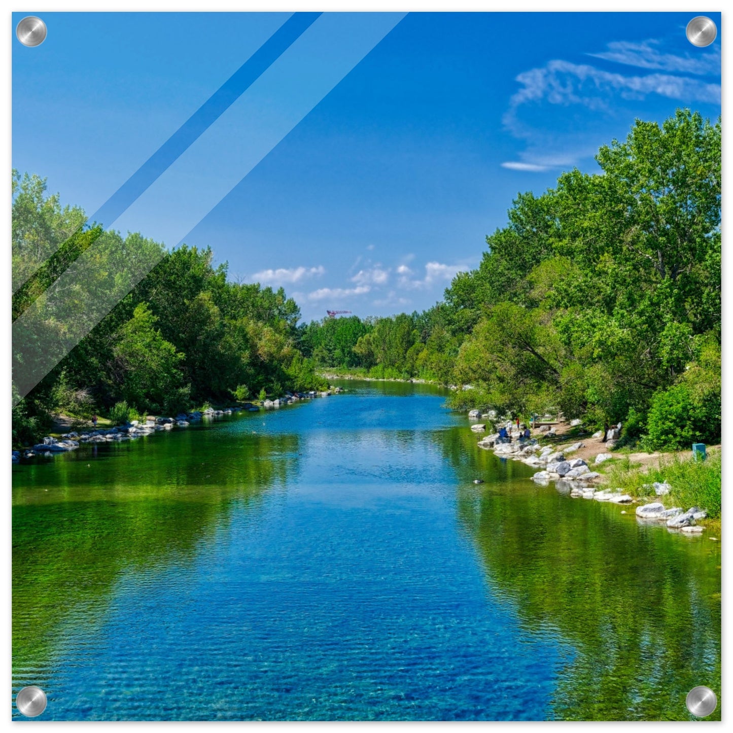 Acrylic Print - Bow River South Prince's Island Park HDR