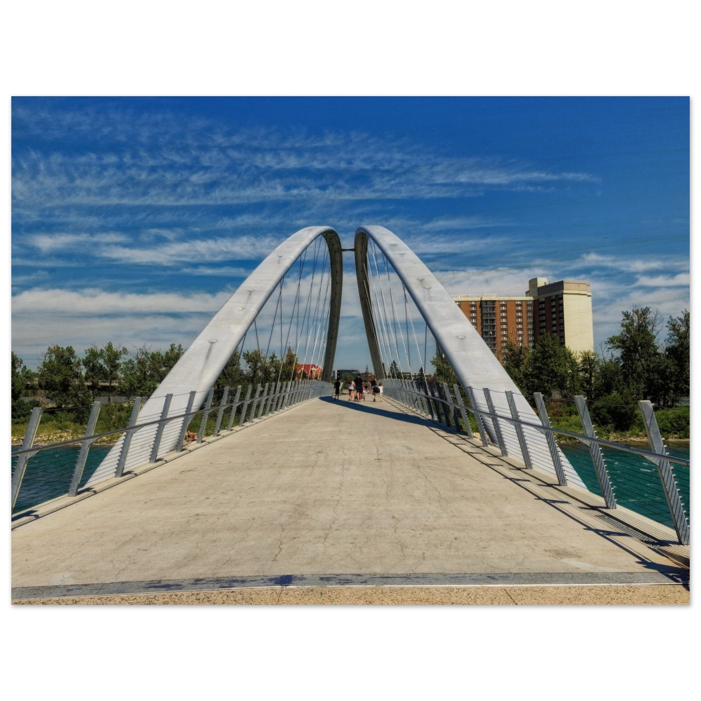 Wood Print - George C. King Bridge