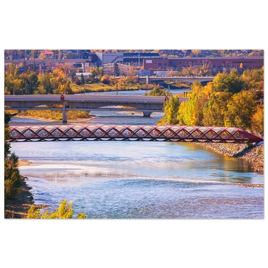 Premium Semi-Glossy Poster Print - Peace Bridge McHugh Bluff