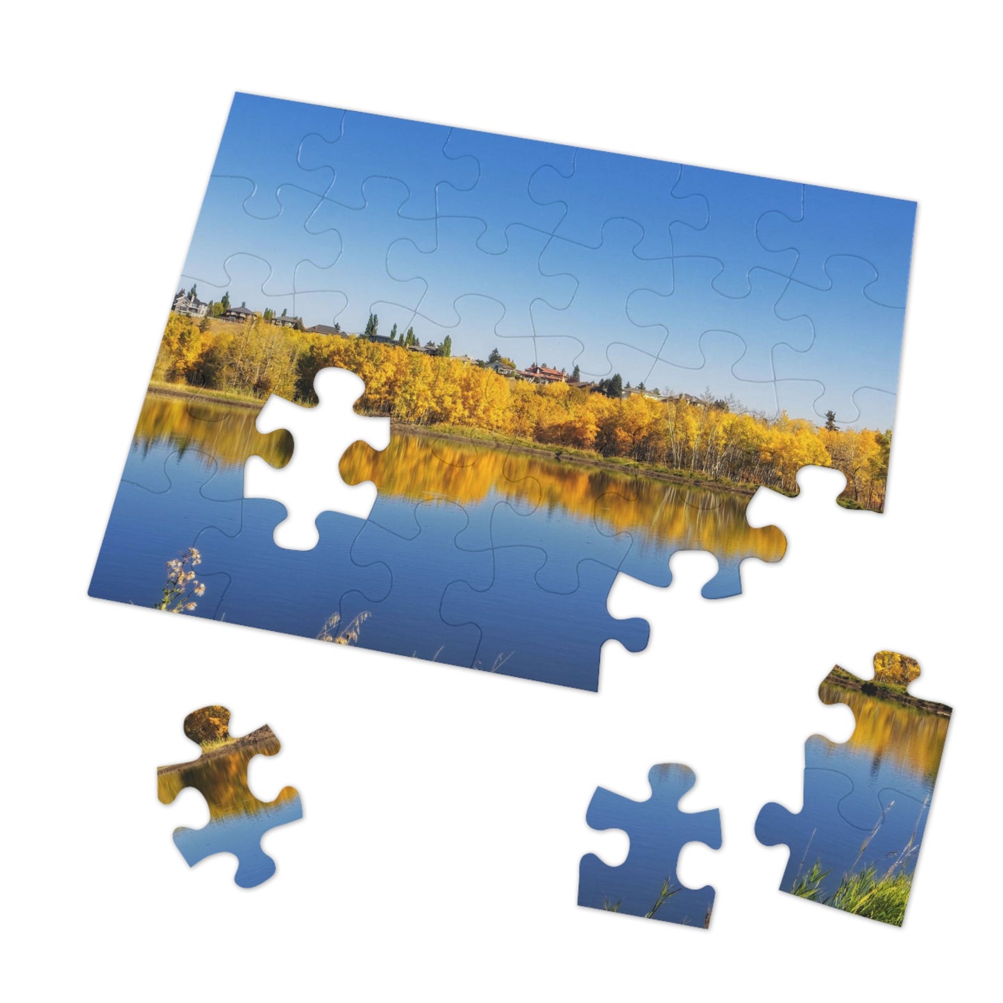 Jigsaw Puzzle (30, 110, 252, 500,1000-Piece) - Fish Creek Park Votier's Flats Pond Fall