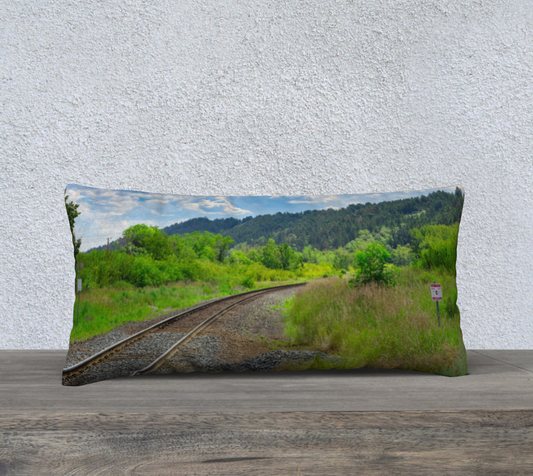 24x12 Pillow - Edworthy Park CPKC Tracks