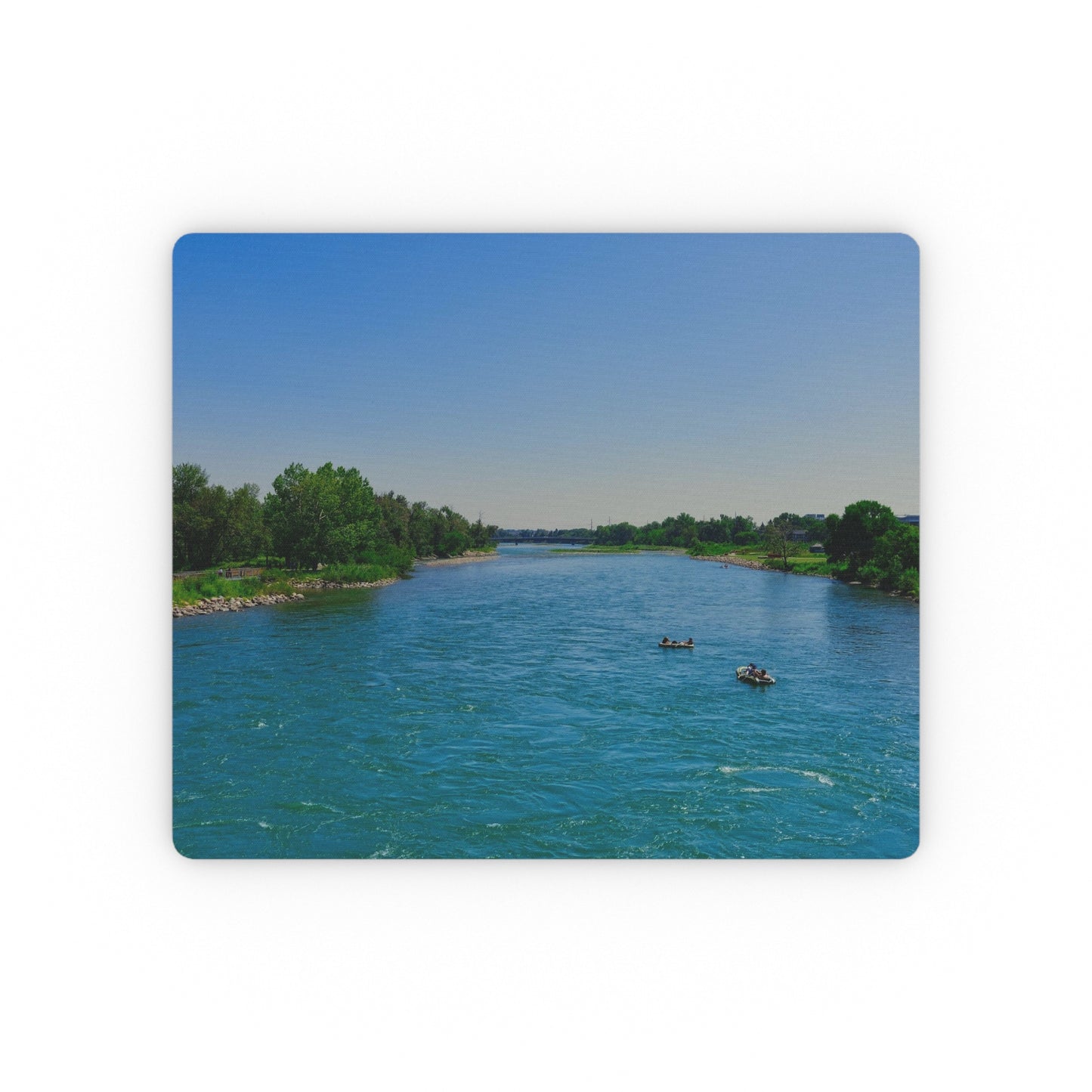 Rectangular Mouse Pad - Bow River George C. King Bridge