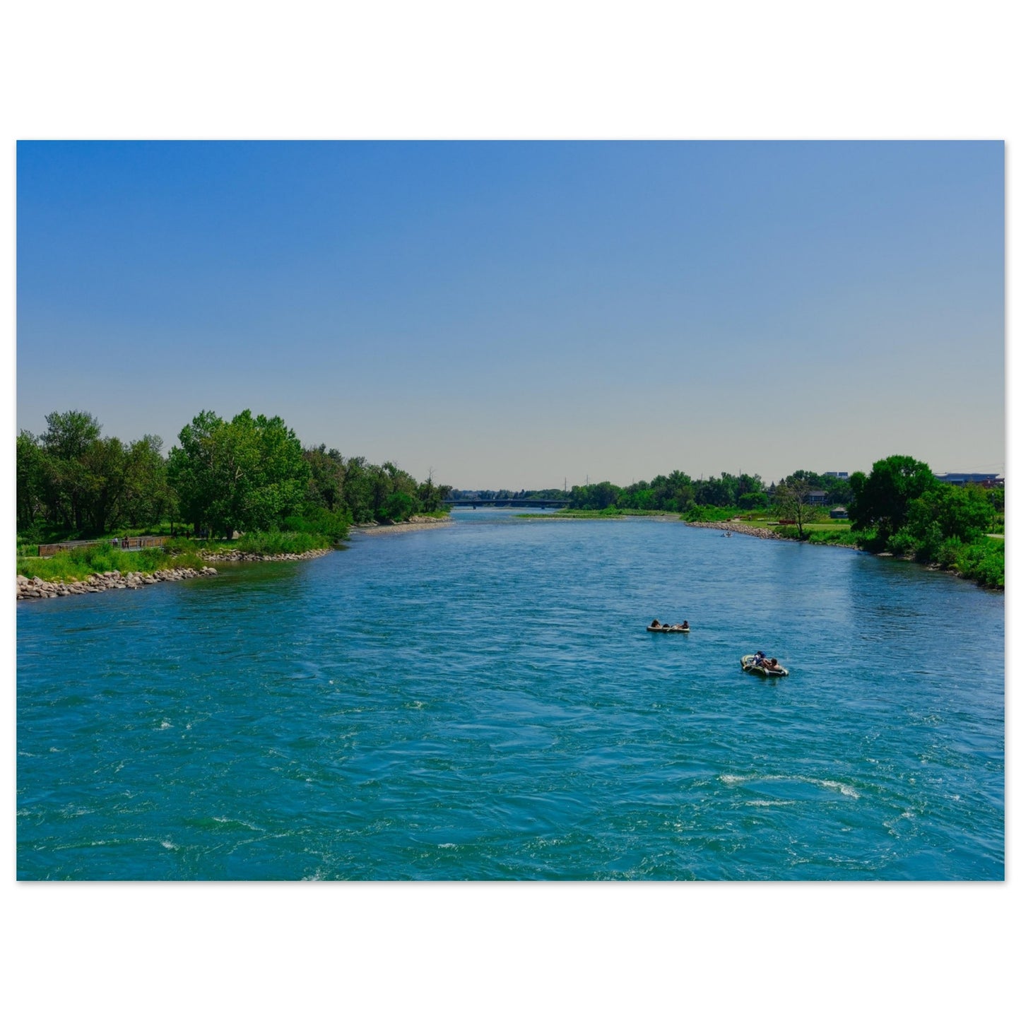 Foam Print - Bow River George C. King Bridge