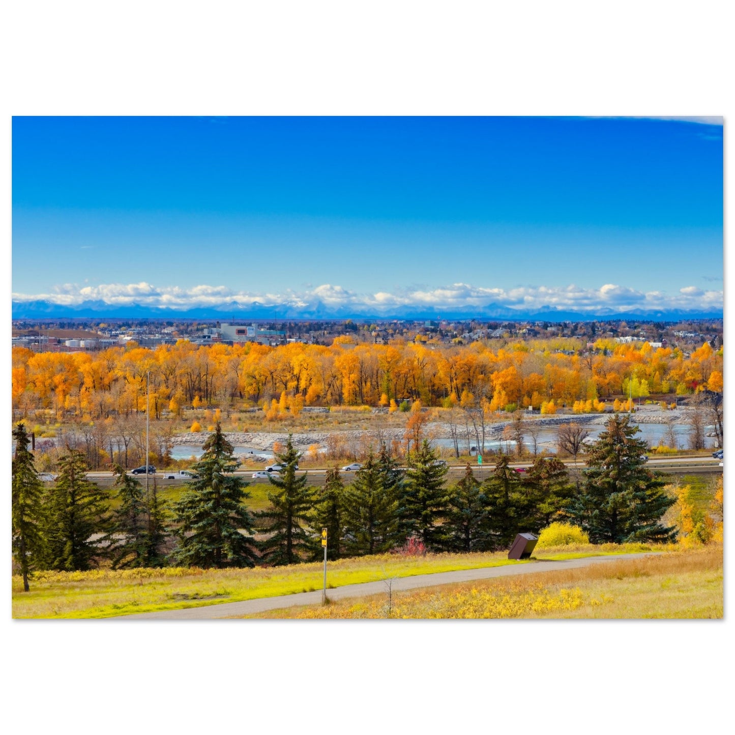 Premium Semi-Glossy Poster Print - Fall Colours Max Bell Centre