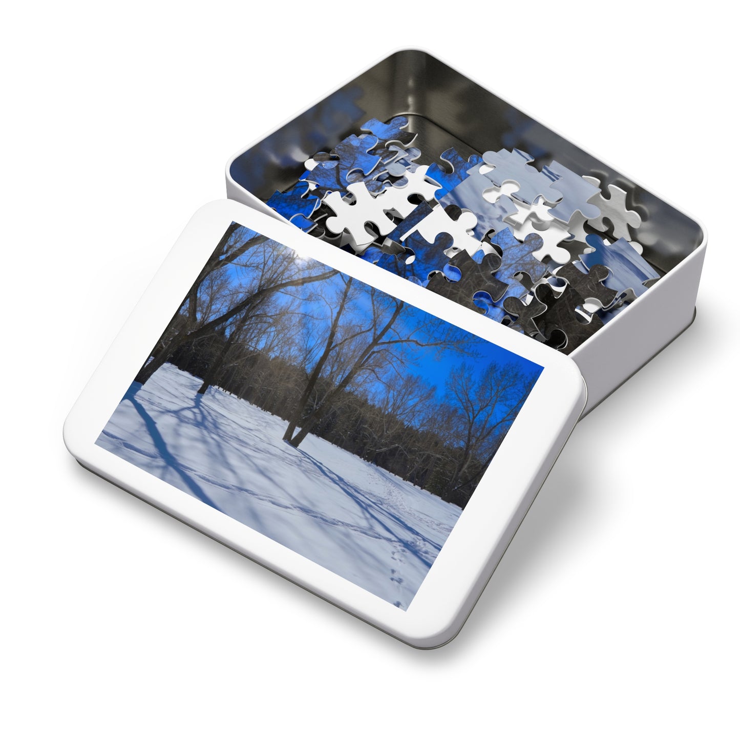 Jigsaw Puzzle (30, 110, 252, 500,1000-Piece) - Bowness Park Field Winter