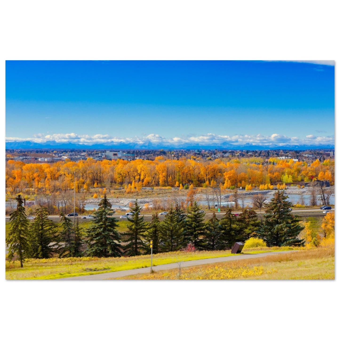 Premium Semi-Glossy Poster Print - Fall Colours Max Bell Centre