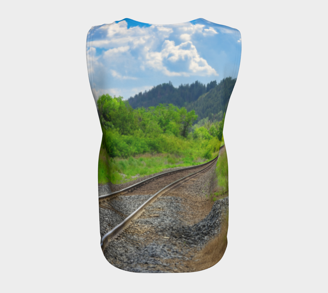 Women's All-Over Loose Regular Tank Top - Edworthy Park CPKC Tracks