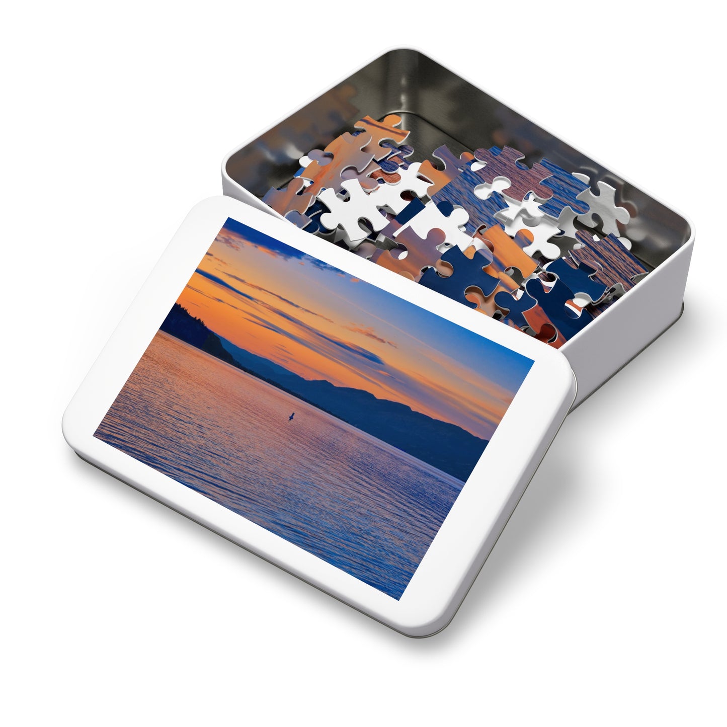 Jigsaw Puzzle (30, 110, 252, 500,1000-Piece) - Penticton Okanagan Lake Sunset
