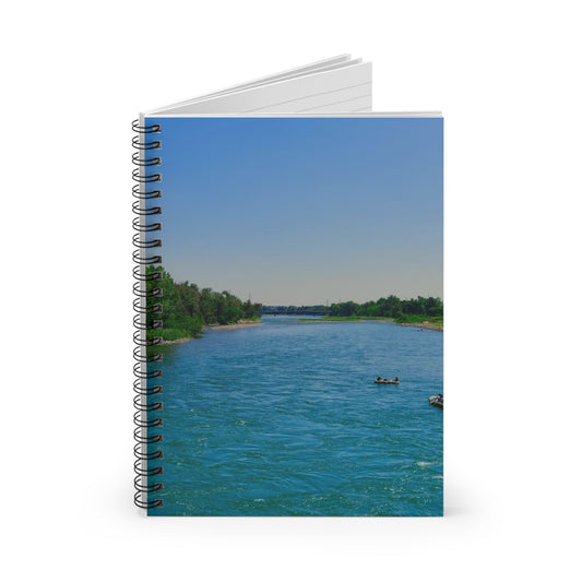 Ruled Line Spiral Notebook - Bow River George C. King Bridge