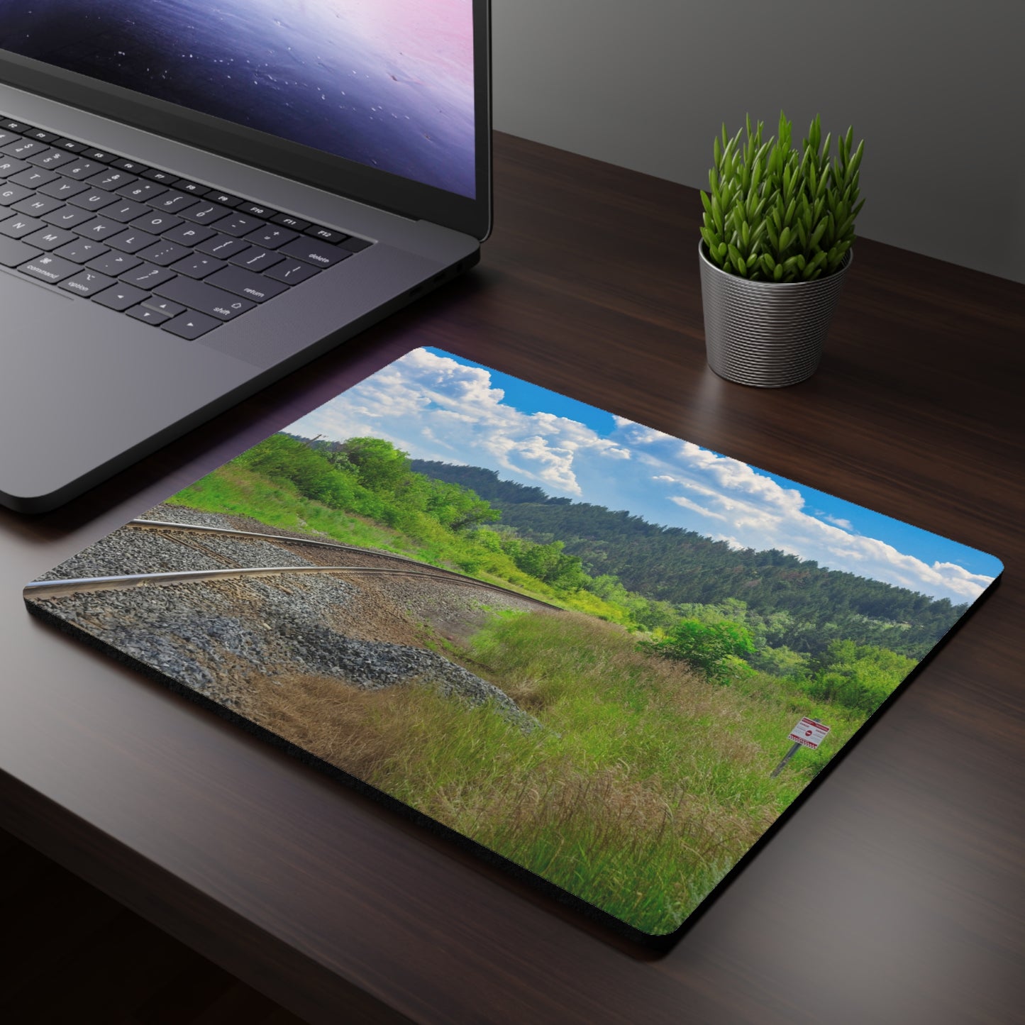 Rectangular Mousepad - Edworthy Park CPKC Tracks
