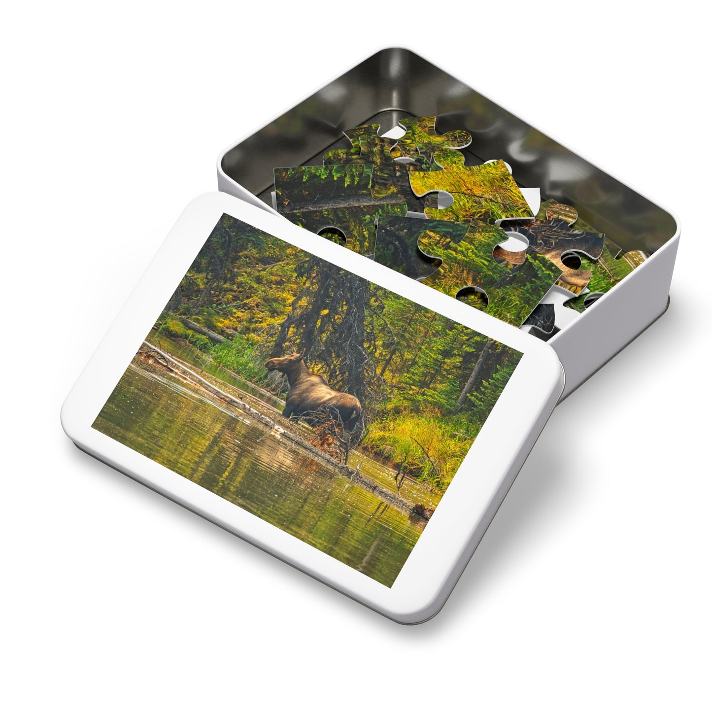 Jigsaw Puzzle (30, 110, 252, 500,1000-Piece) - Mosse Lake Moose