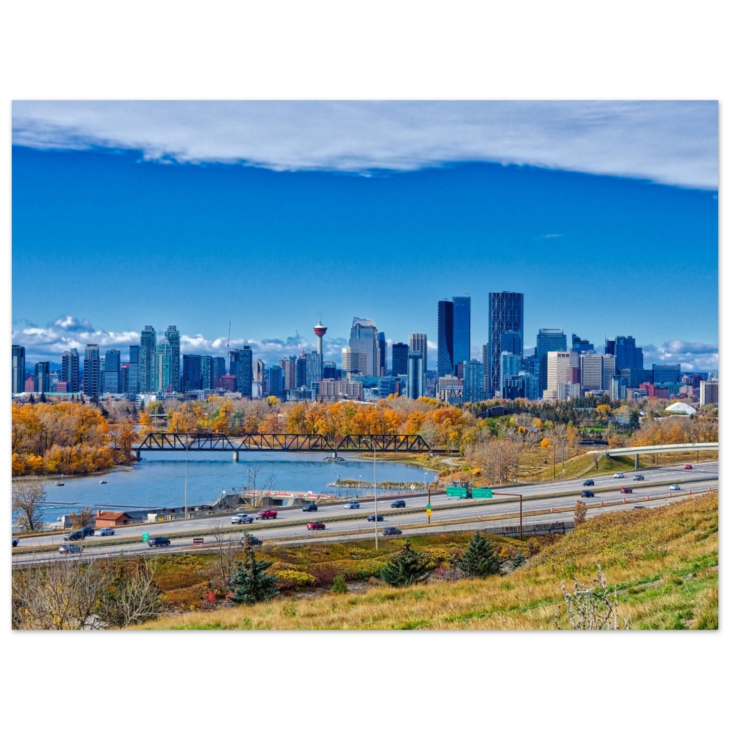 Foam Print - Downtown Calgary Max Bell Centre Fall HDR