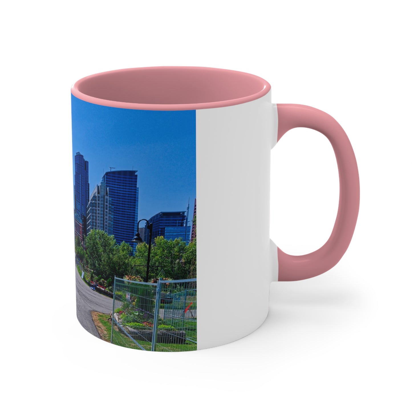 Accent Coffee Mug, 11oz - Downtown Calgary Prince's Island Park HDR