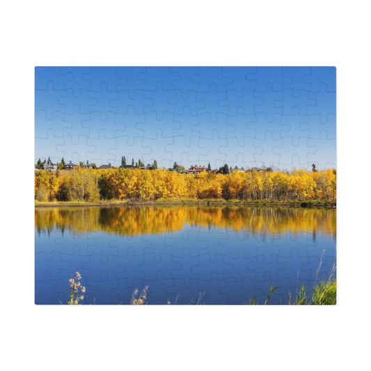 Jigsaw Puzzle (30, 110, 252, 500,1000-Piece) - Fish Creek Park Votier's Flats Pond Fall