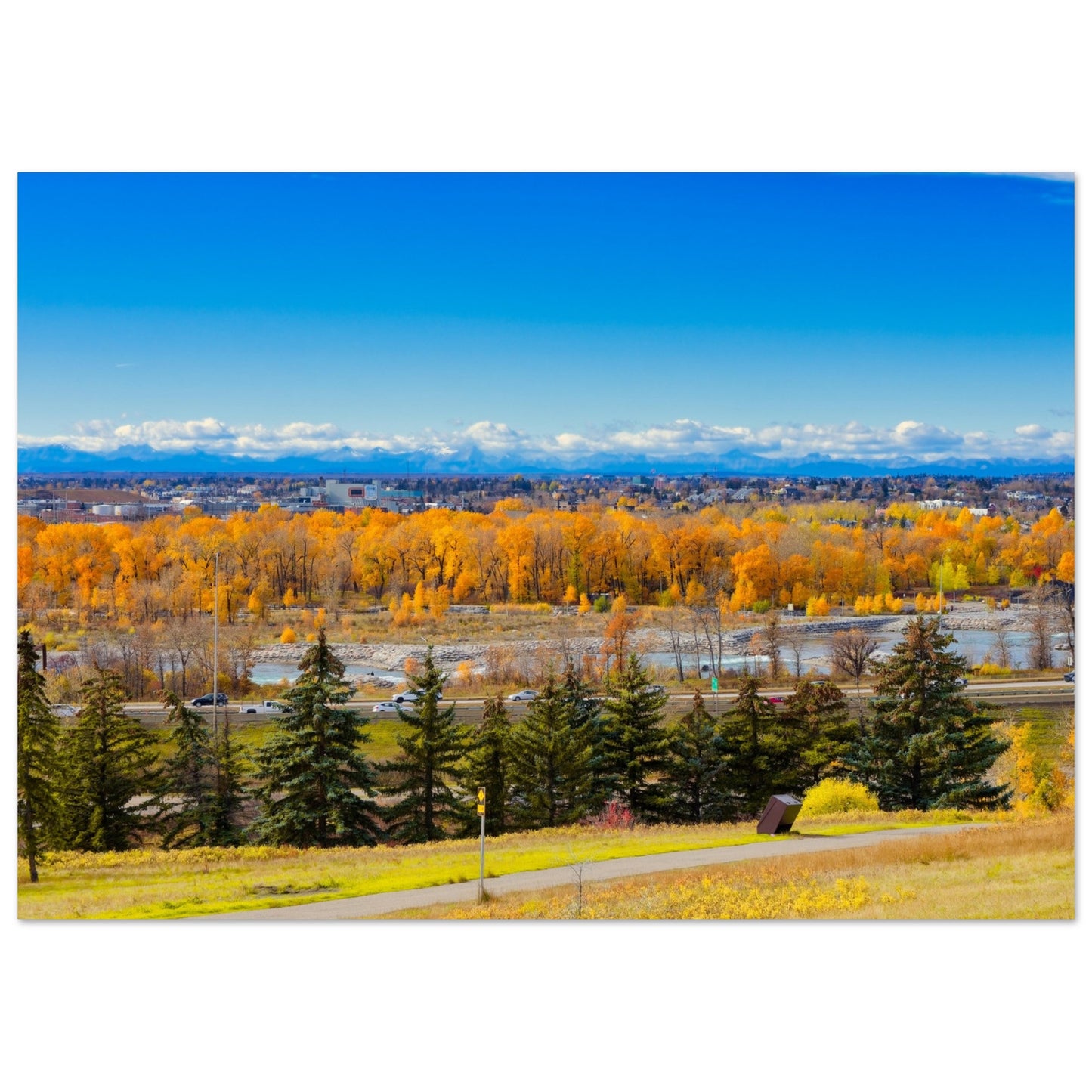 Premium Semi-Glossy Poster Print - Fall Colours Max Bell Centre