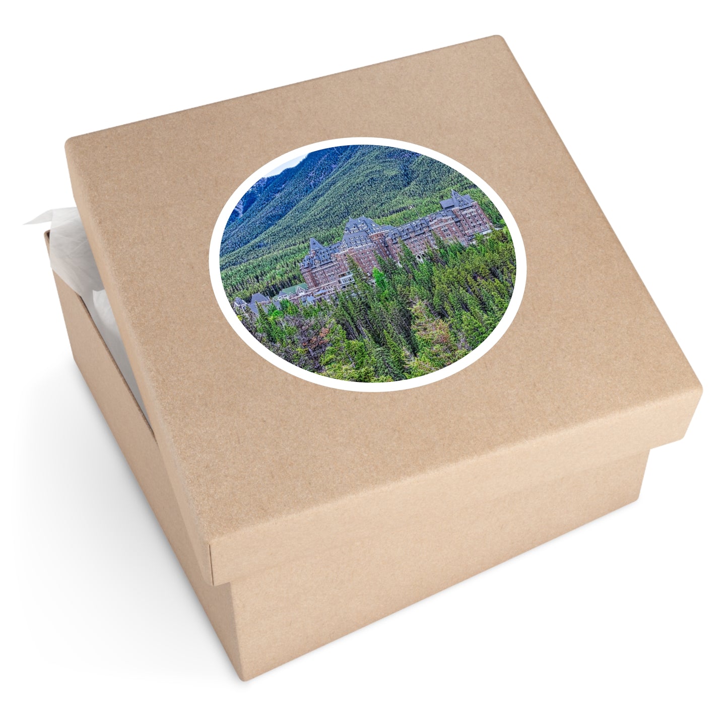 Round Stickers - Banff Springs Hotel Surprise Corner