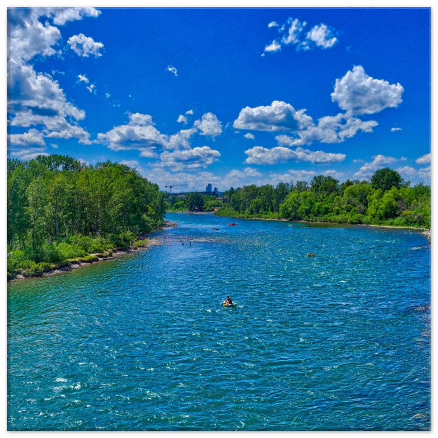 Canvas Print - Prince's Island Park Bow River HDR