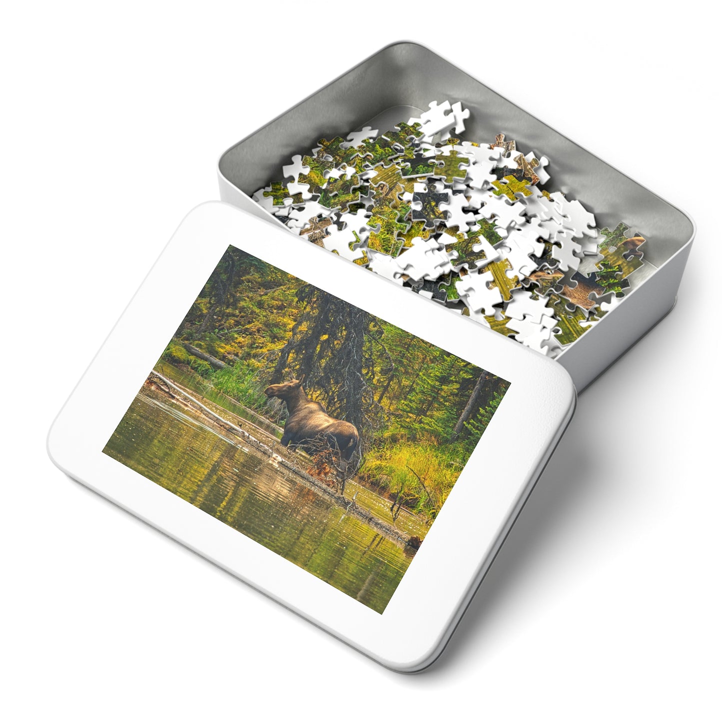 Jigsaw Puzzle (30, 110, 252, 500,1000-Piece) - Mosse Lake Moose