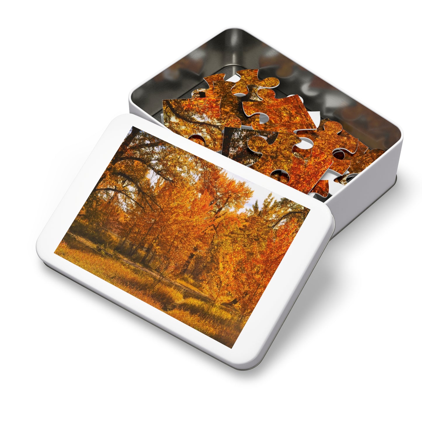 Jigsaw Puzzle (30, 110, 252, 500,1000-Piece) - Sue Higgins Park Fall Trees