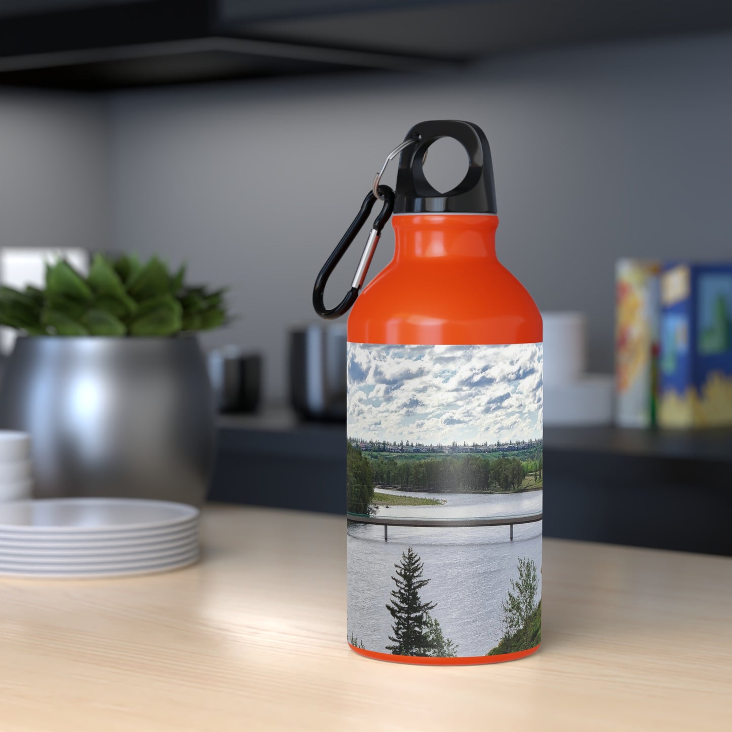 Oregon Sport Bottle - Bow River Fish Creek Park Mallard Point HDR