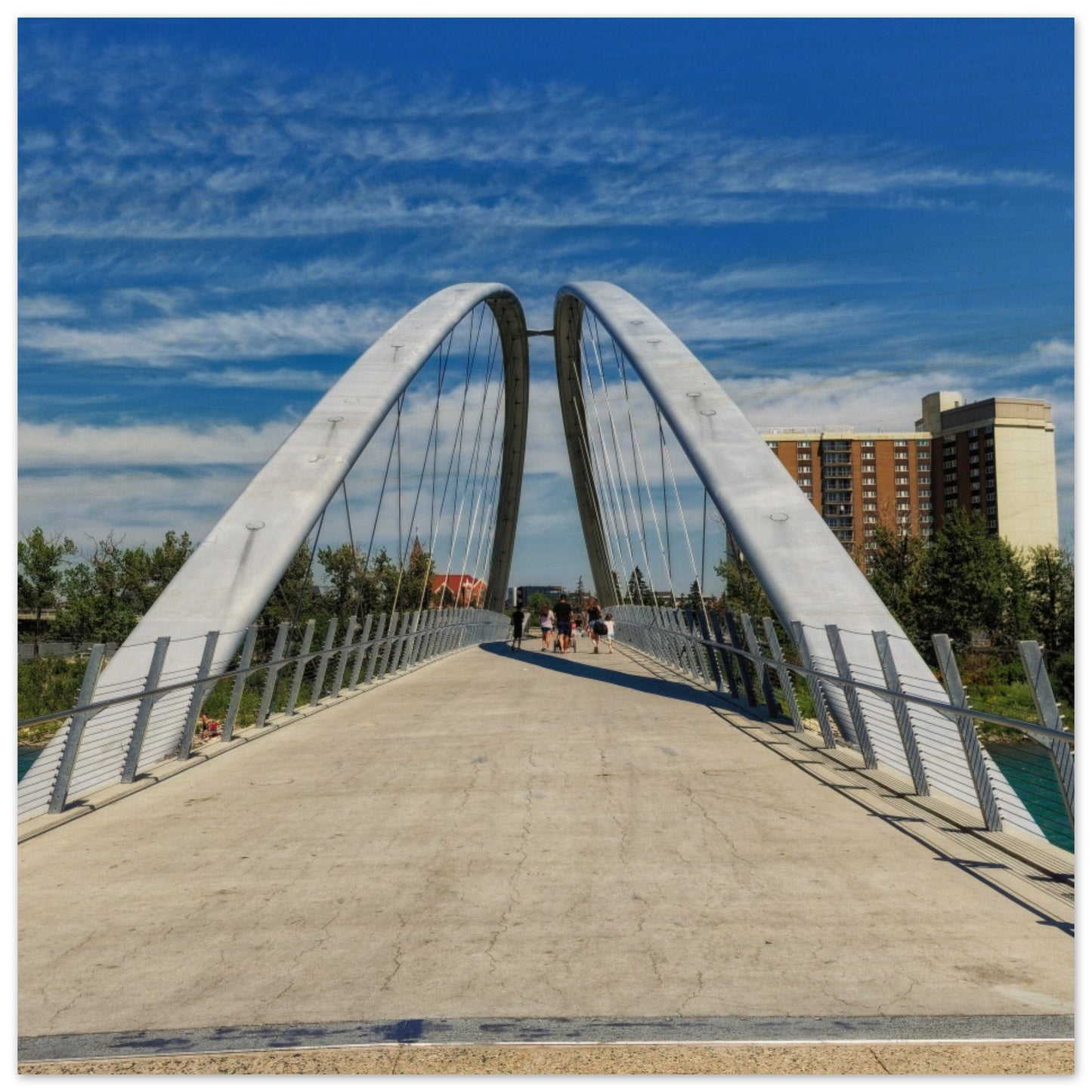 Wood Print - George C. King Bridge