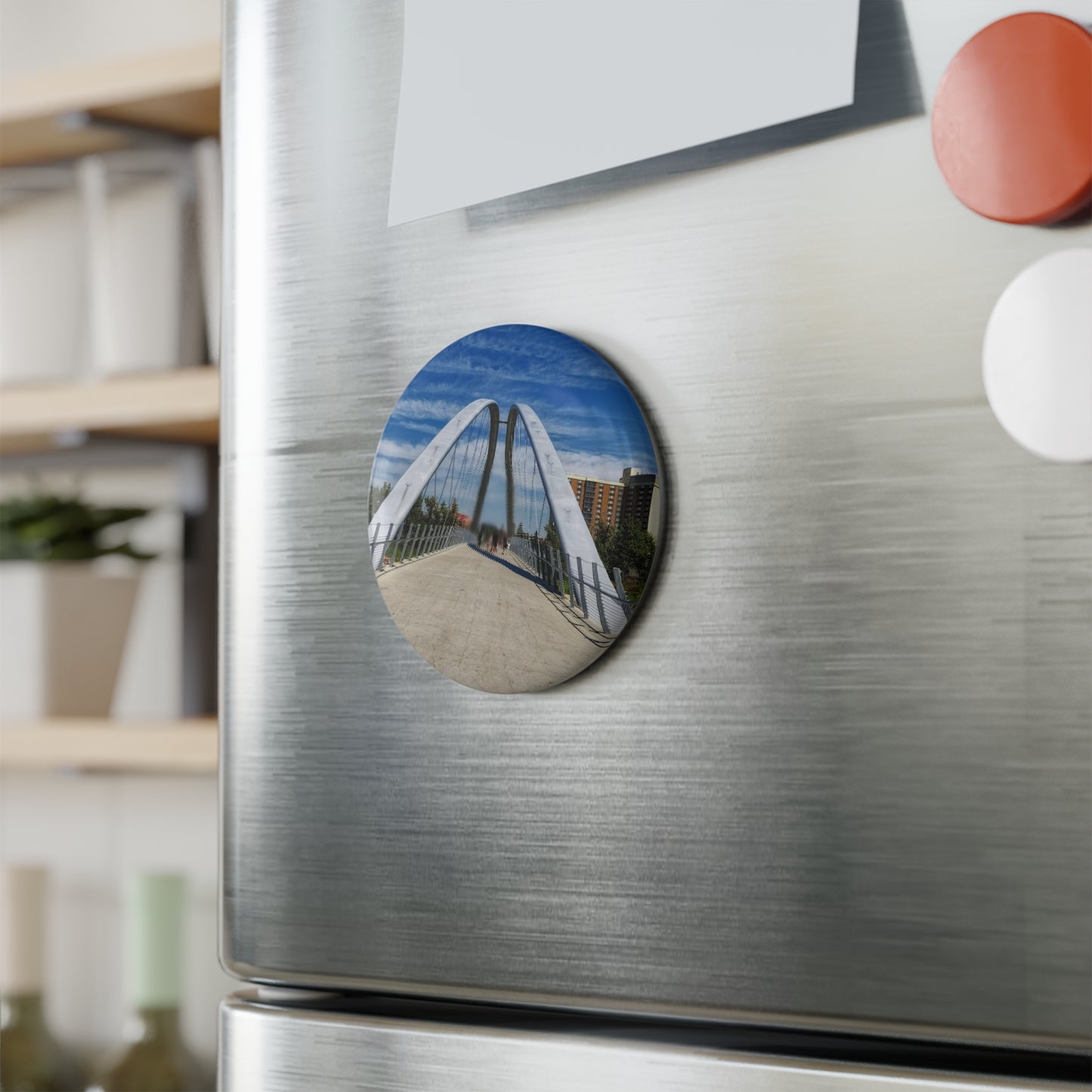 Button Magnet, Round (1 & 10 pcs) - George C. King Bridge