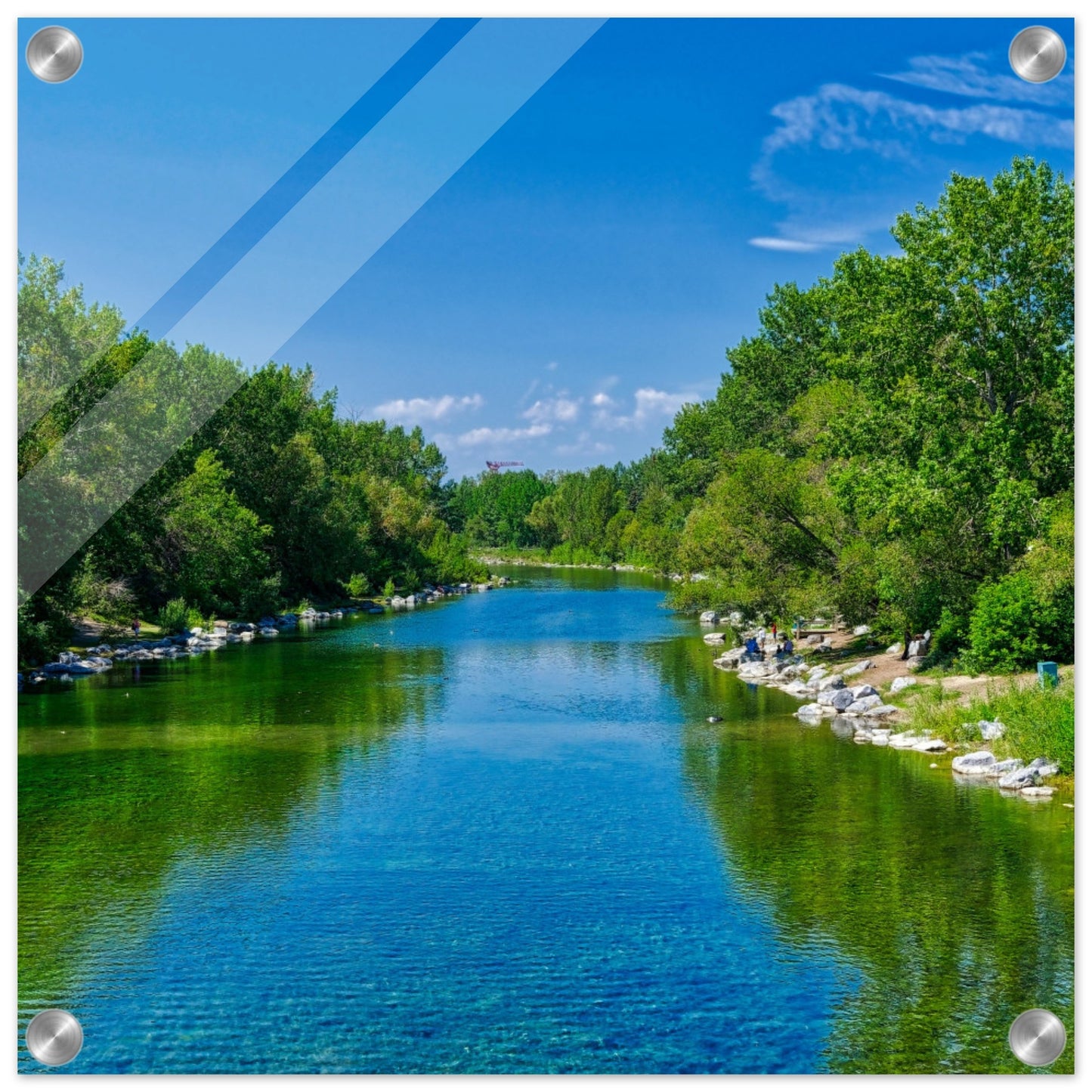Acrylic Print - Bow River South Prince's Island Park HDR