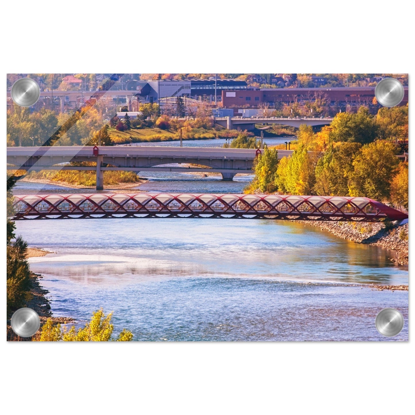 Acrylic Print - Peace Bridge McHugh Bluff Fall
