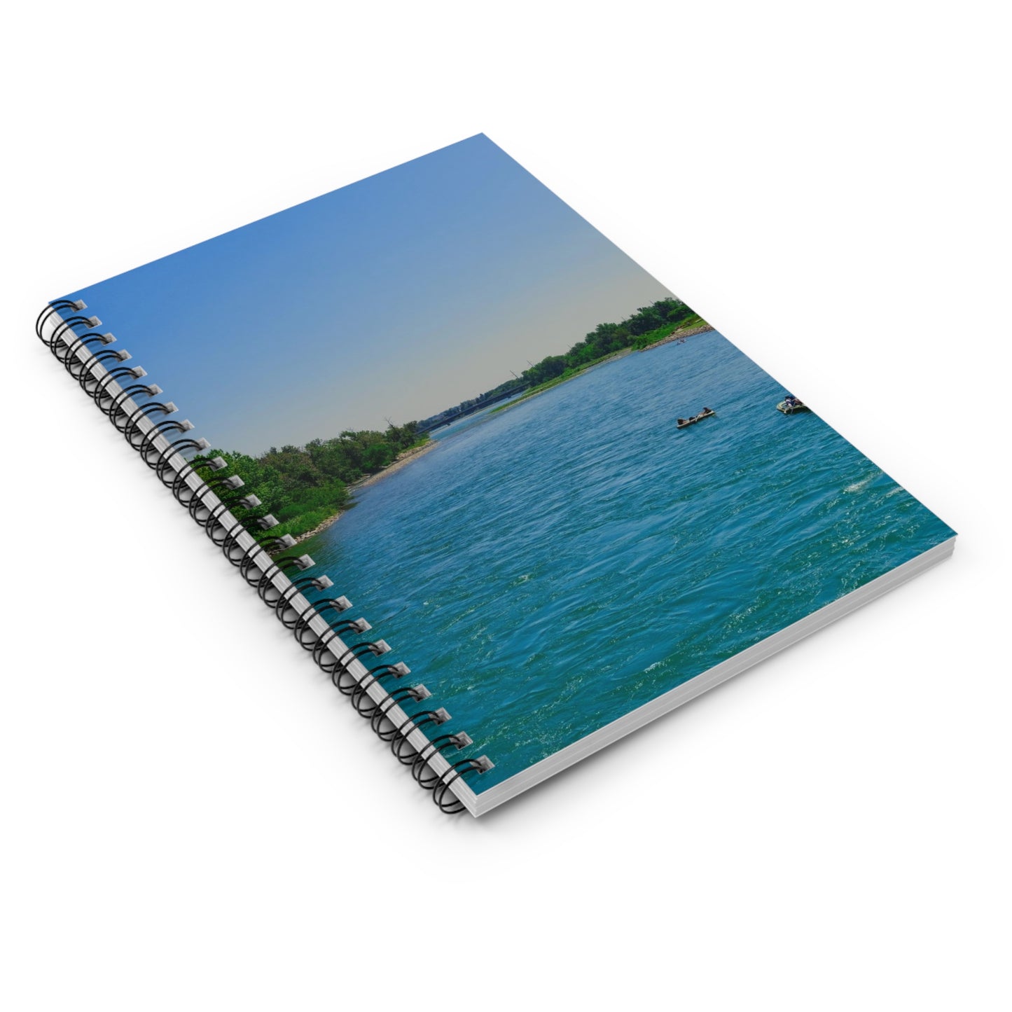 Ruled Line Spiral Notebook - Bow River George C. King Bridge