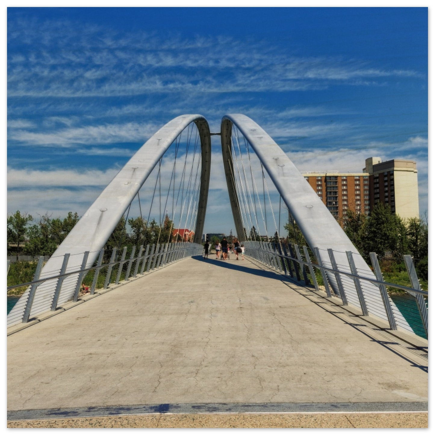 Wood Print - George C. King Bridge