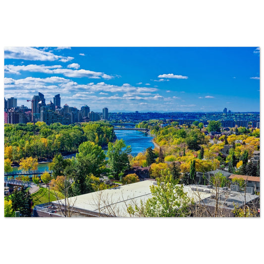 Foam Print - Bow River Peace Bridge McHugh Bluff Falll HDR