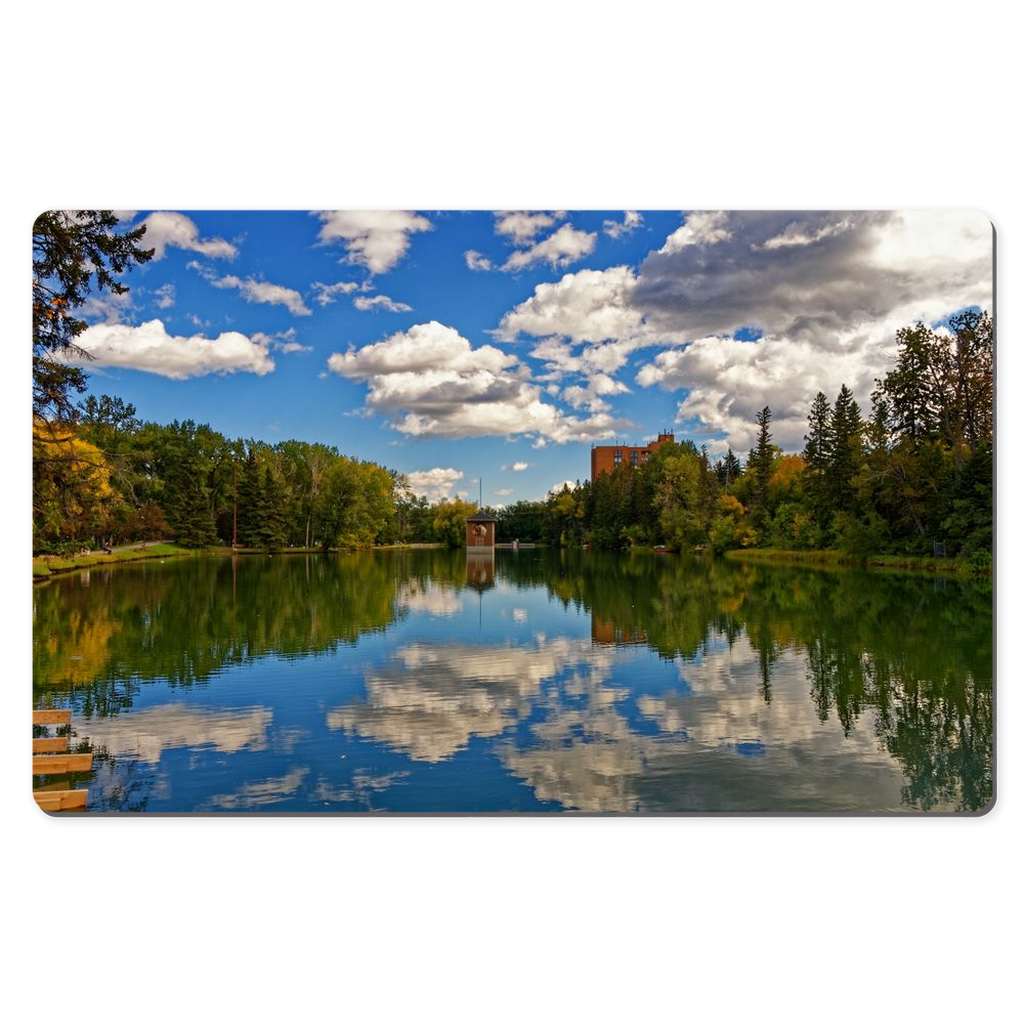 Desk Mats - Bowness Park Lagoon Fall