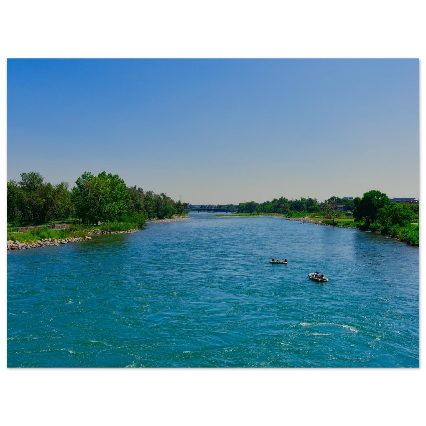 Foam Print - Bow River George C. King Bridge