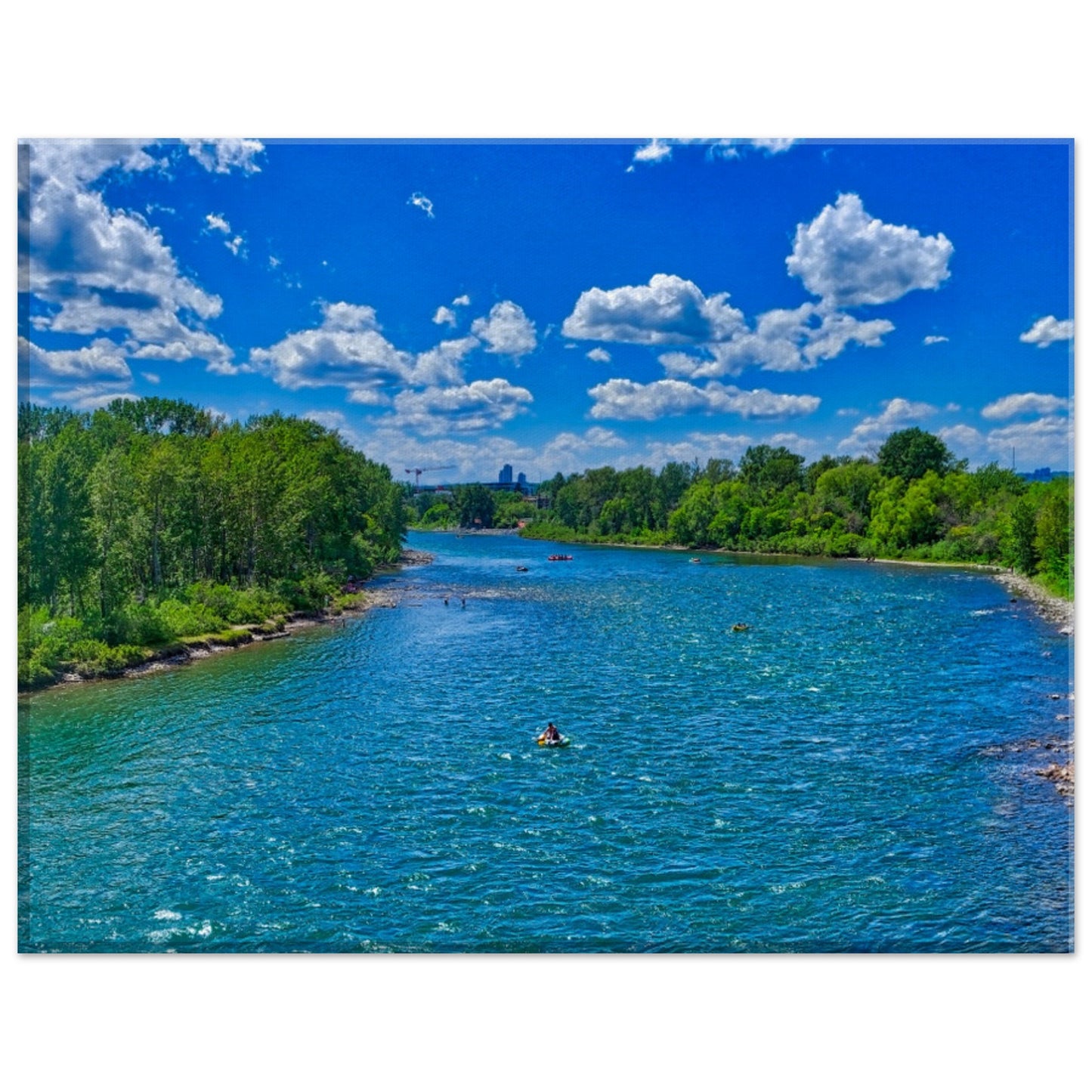 Canvas Print - Prince's Island Park Bow River HDR