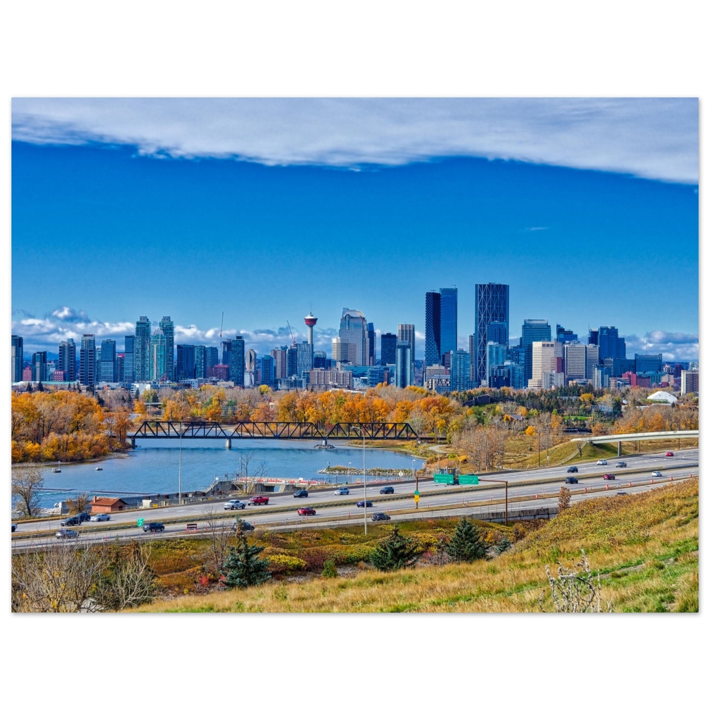 Foam Print - Downtown Calgary Max Bell Centre Fall HDR