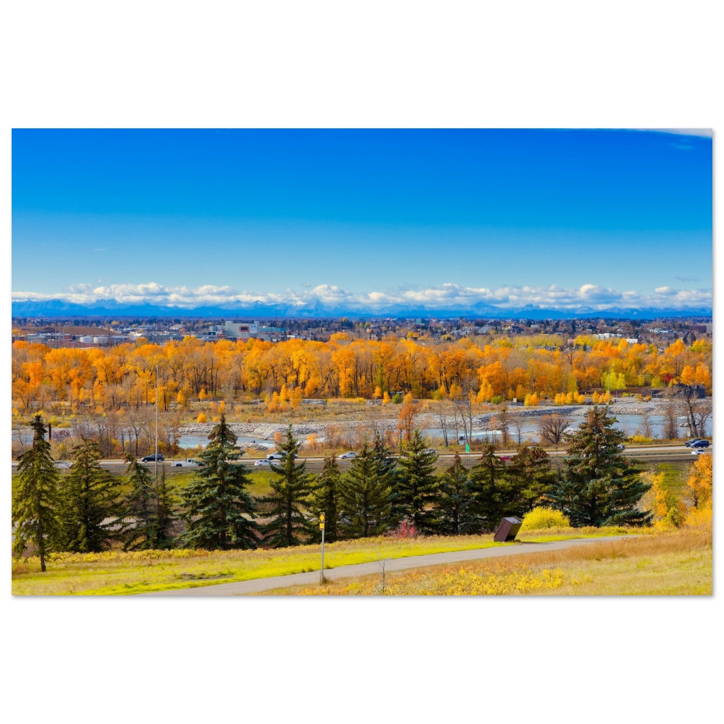 Premium Semi-Glossy Poster Print - Fall Colours Max Bell Centre