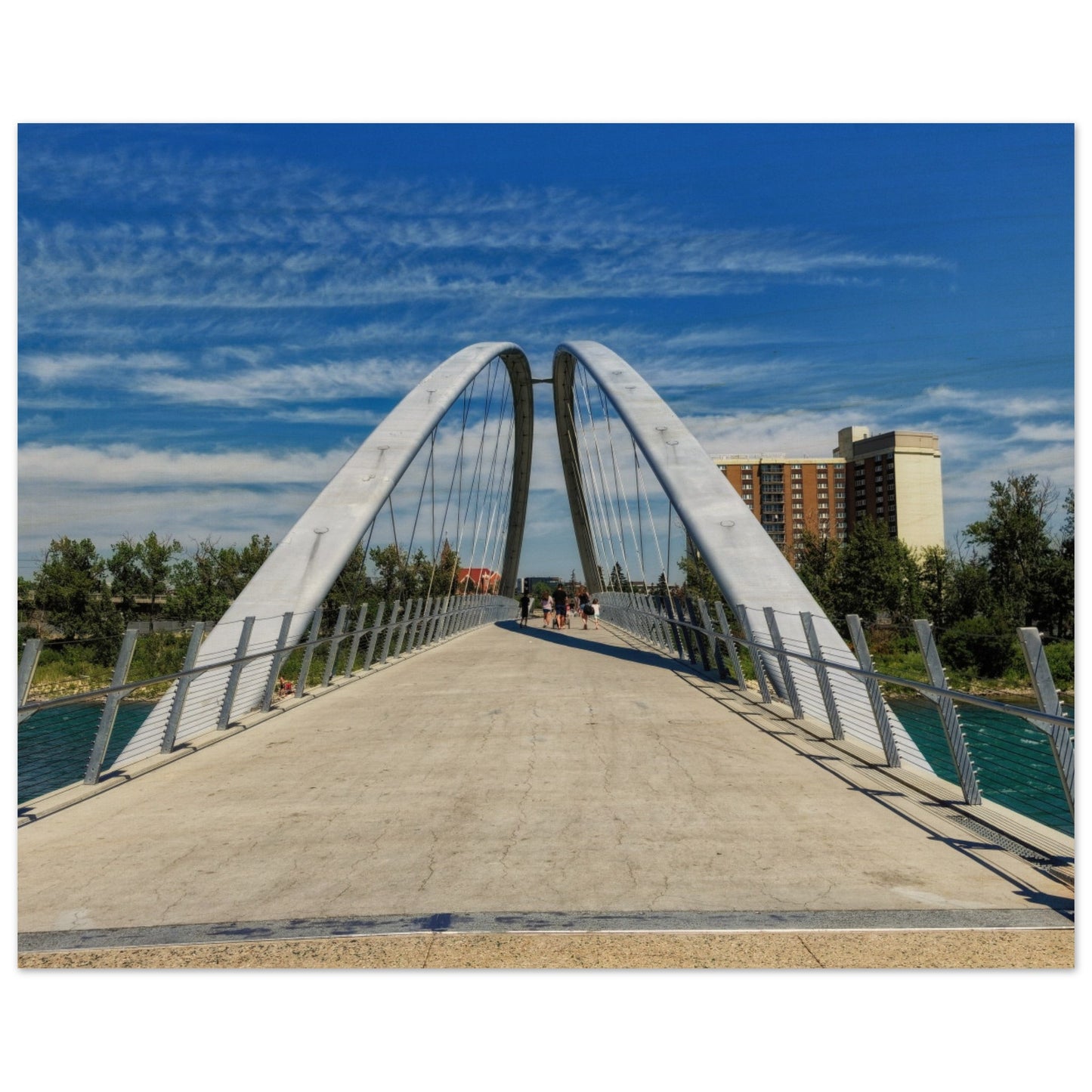 Wood Print - George C. King Bridge