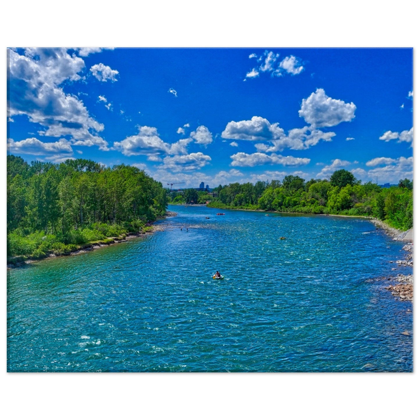 Canvas Print - Prince's Island Park Bow River HDR