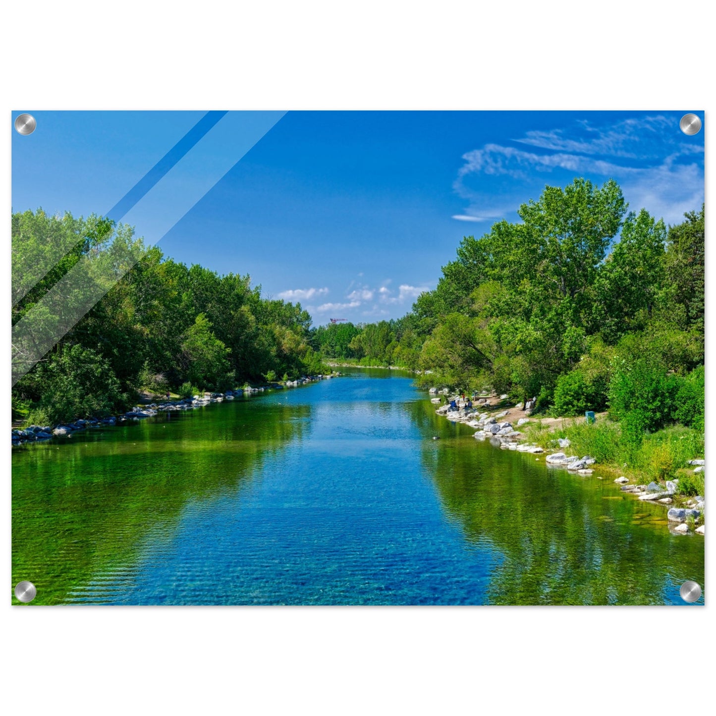 Acrylic Print - Bow River South Prince's Island Park HDR
