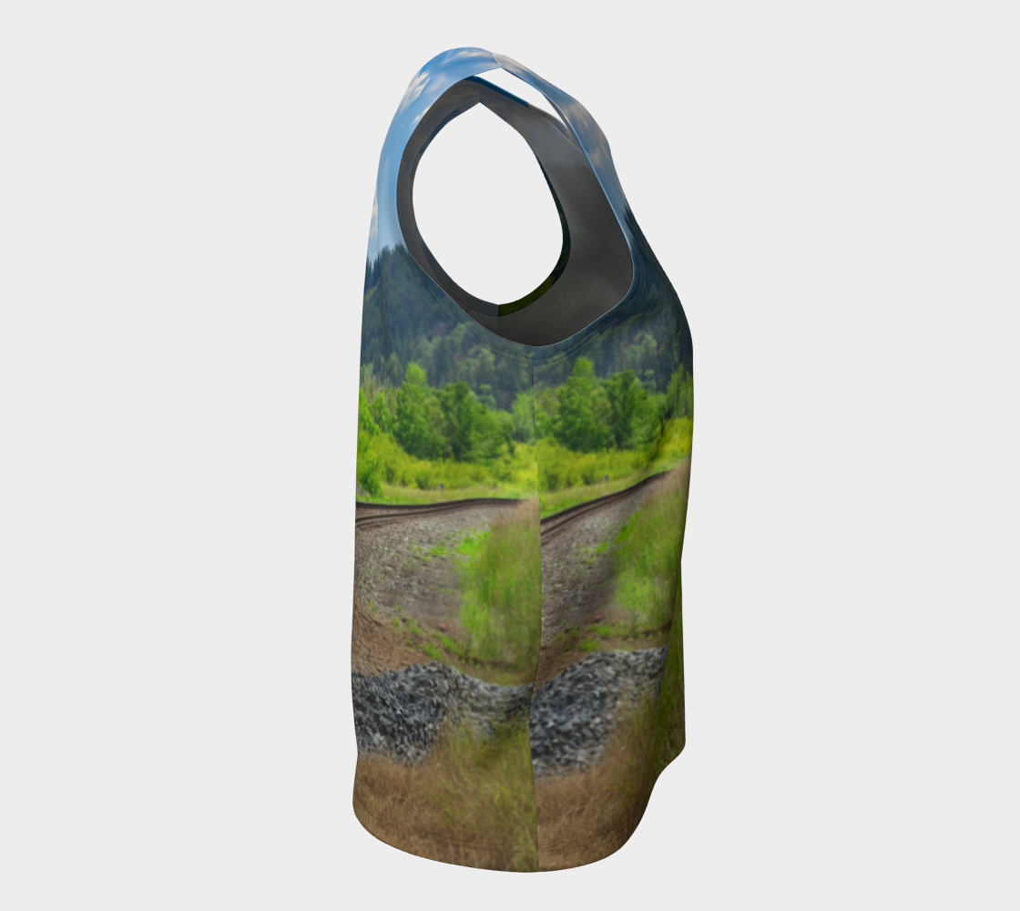 Women's All-Over Loose Regular Tank Top - Edworthy Park CPKC Tracks