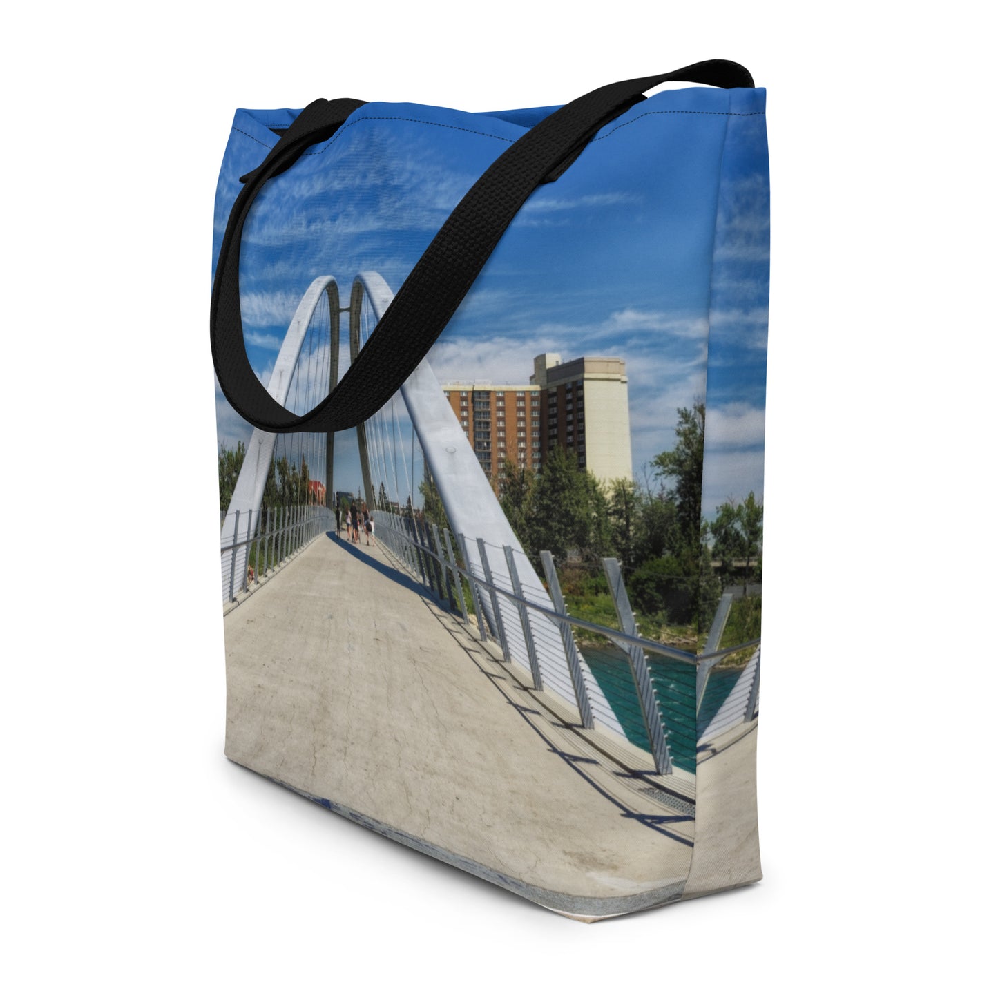 All-Over Print Large Tote Bag - George C. King Bridge