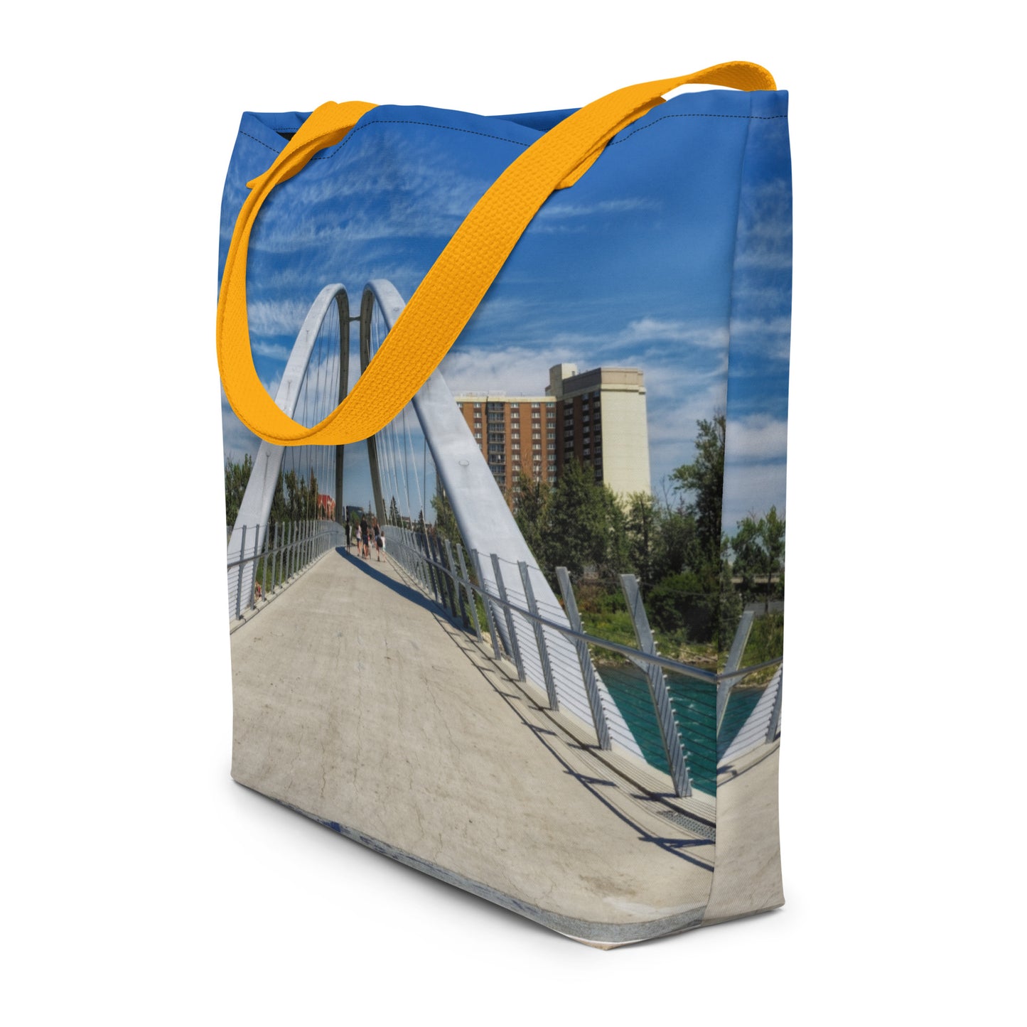 All-Over Print Large Tote Bag - George C. King Bridge