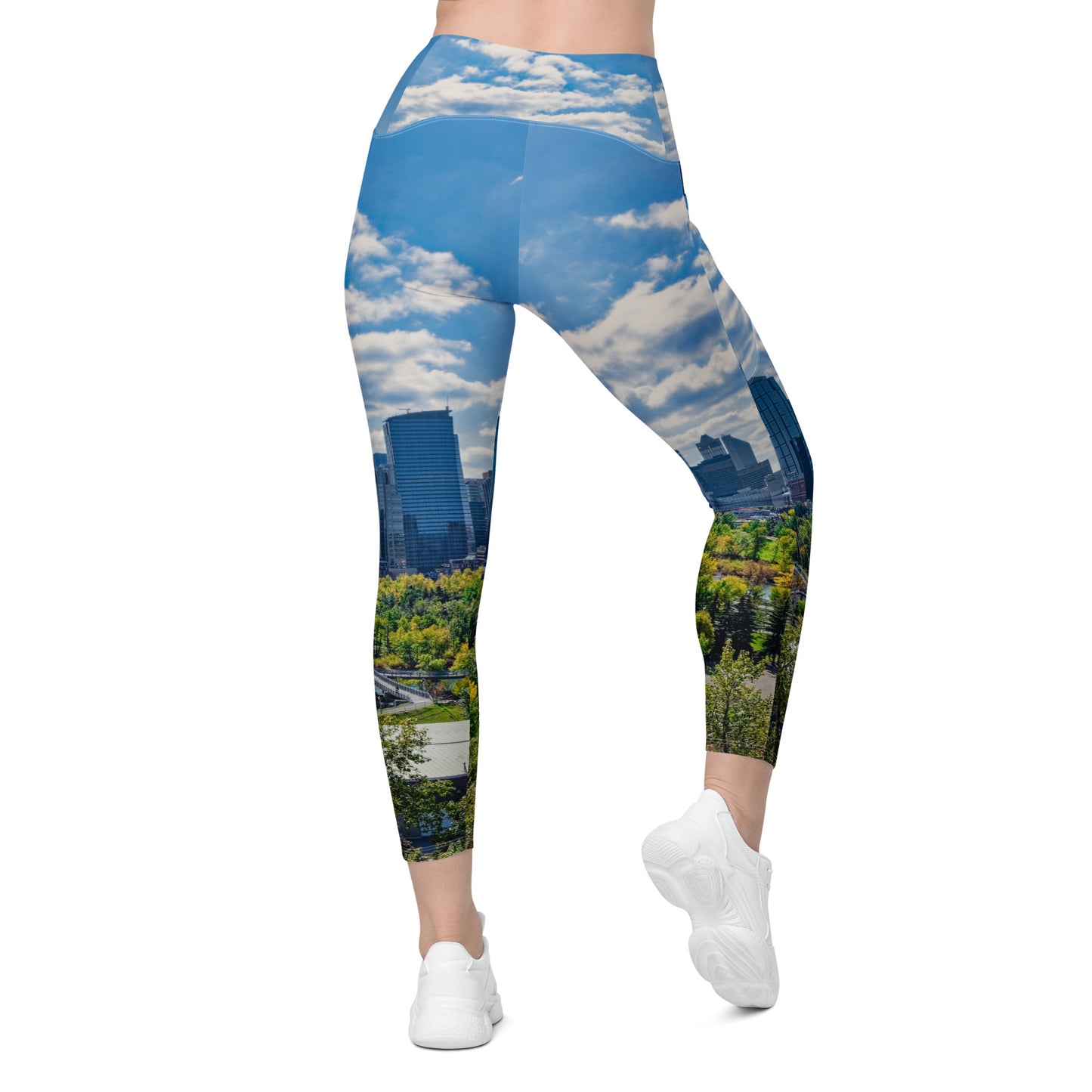 Women's Leggings with Pockets - Downtown Calgary McHugh Bluff Fall