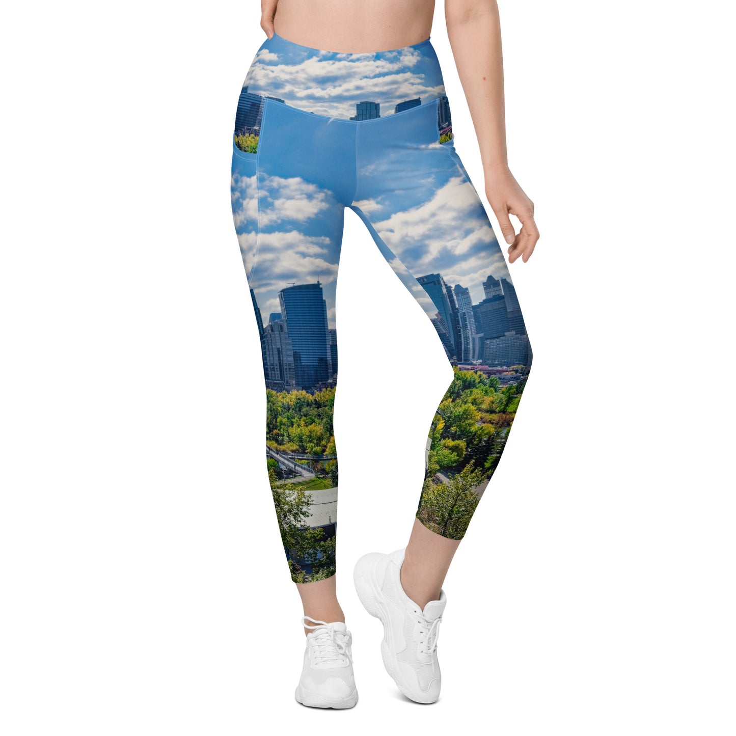 Women's Leggings with Pockets - Downtown Calgary McHugh Bluff Fall