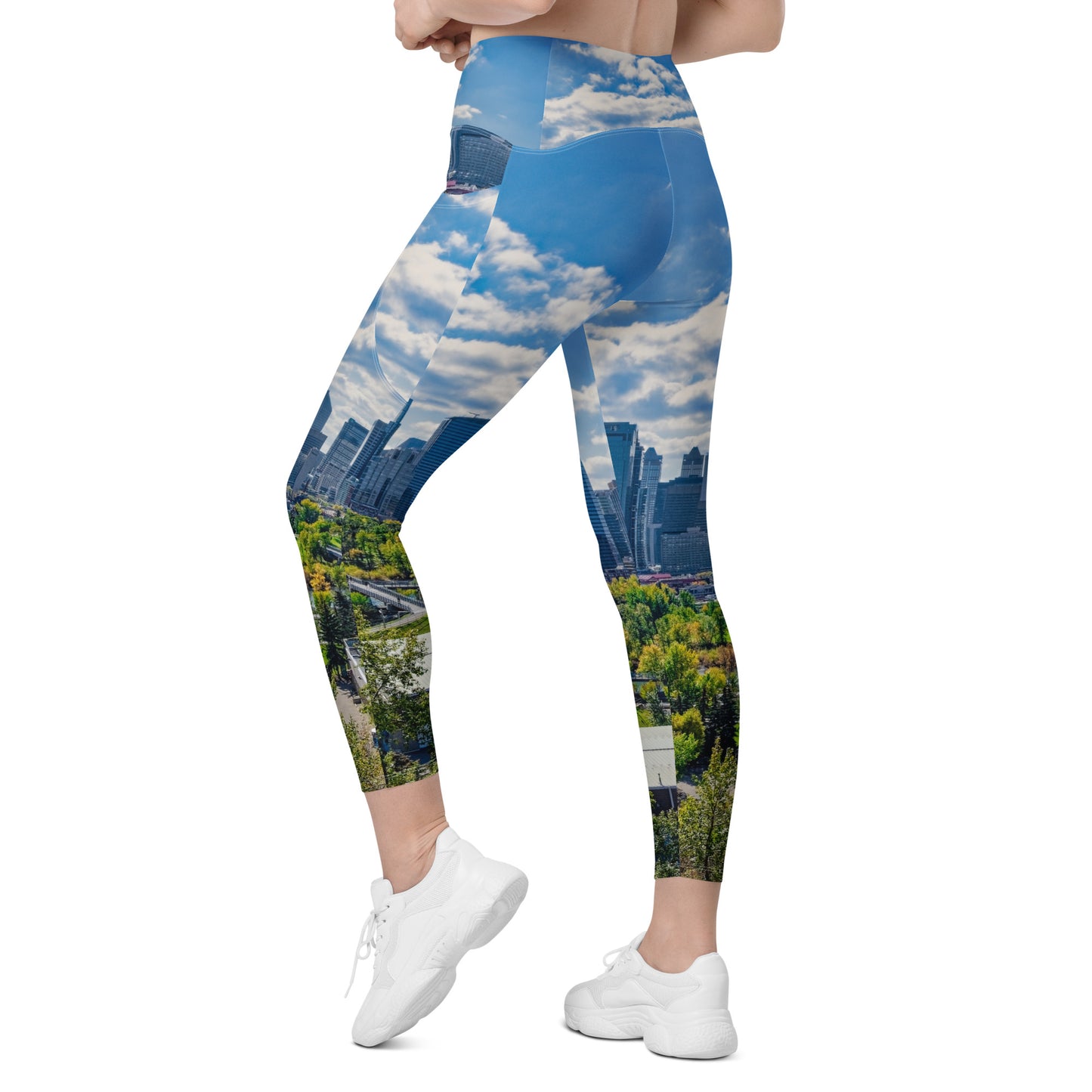 Women's Leggings with Pockets - Downtown Calgary McHugh Bluff Fall