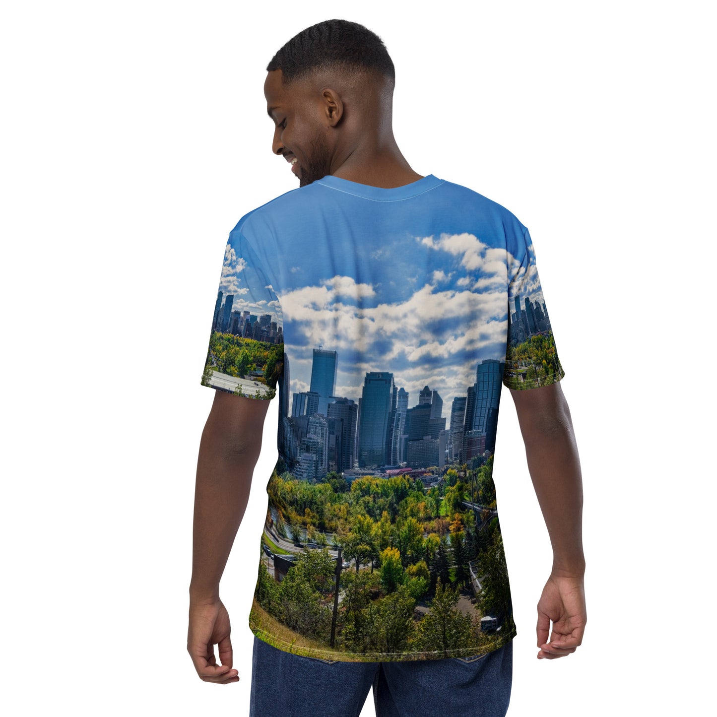 Men's All-Over T-Shirt - Downtown Calgary McHugh Bluff Fall