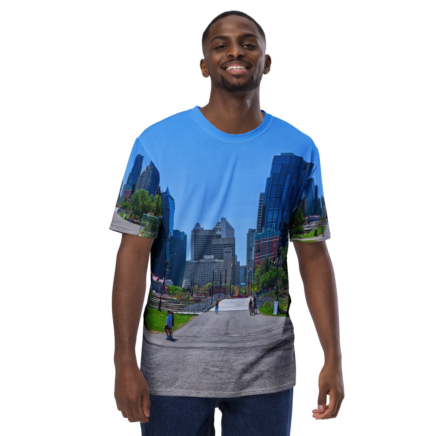 Men's All-Over T-Shirt - Downtown Calgary Prince's Island Park HDR