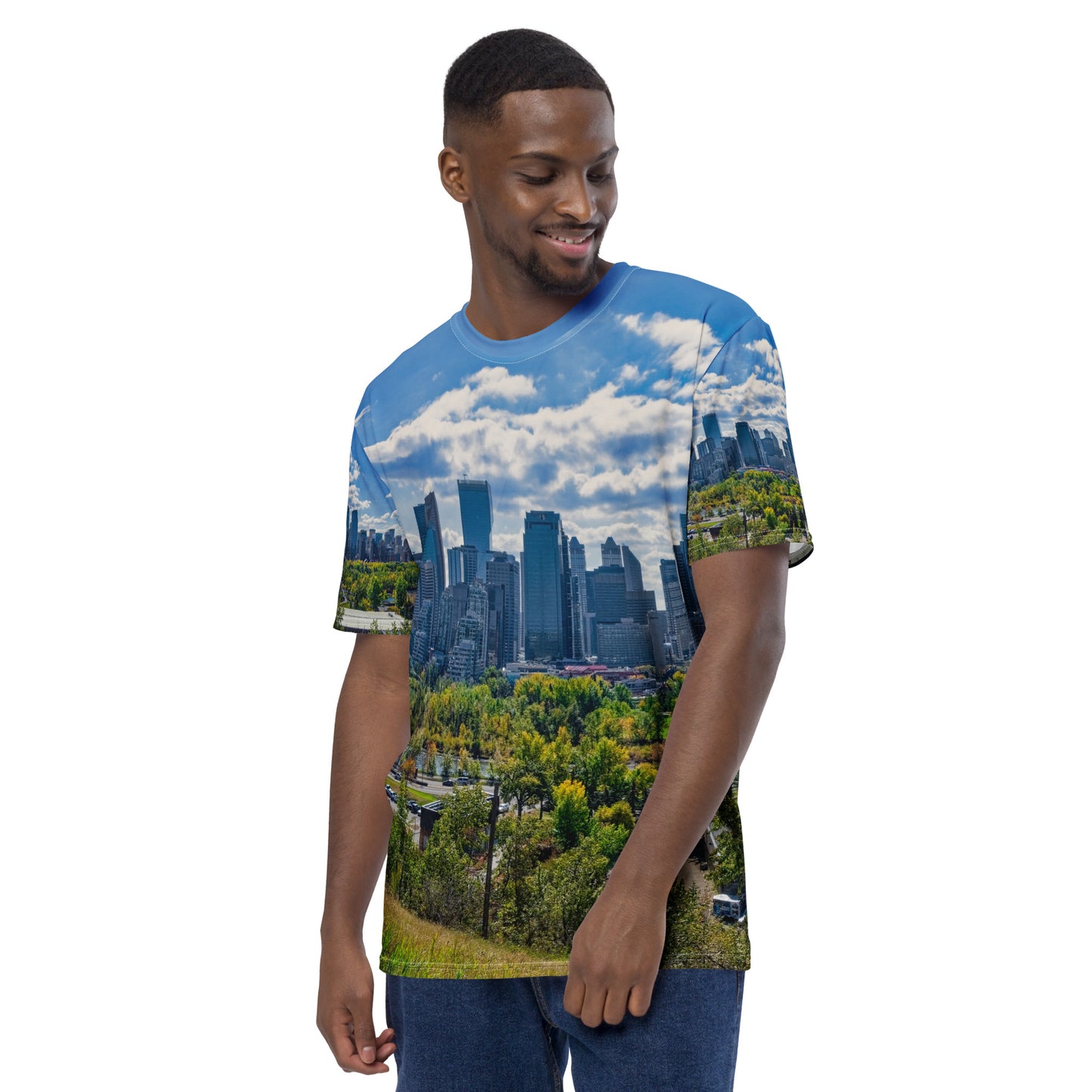 Men's All-Over T-Shirt - Downtown Calgary McHugh Bluff Fall