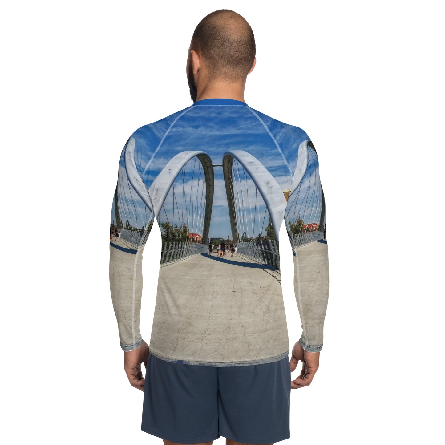 Men's Rash Guard - George C King Bridge