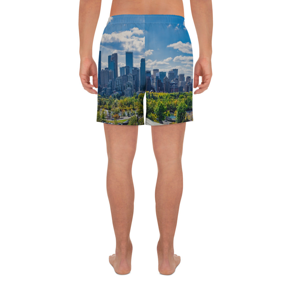 Men's Recycled Athletic Shorts - Downtown Calgary McHugh Bluff Fall